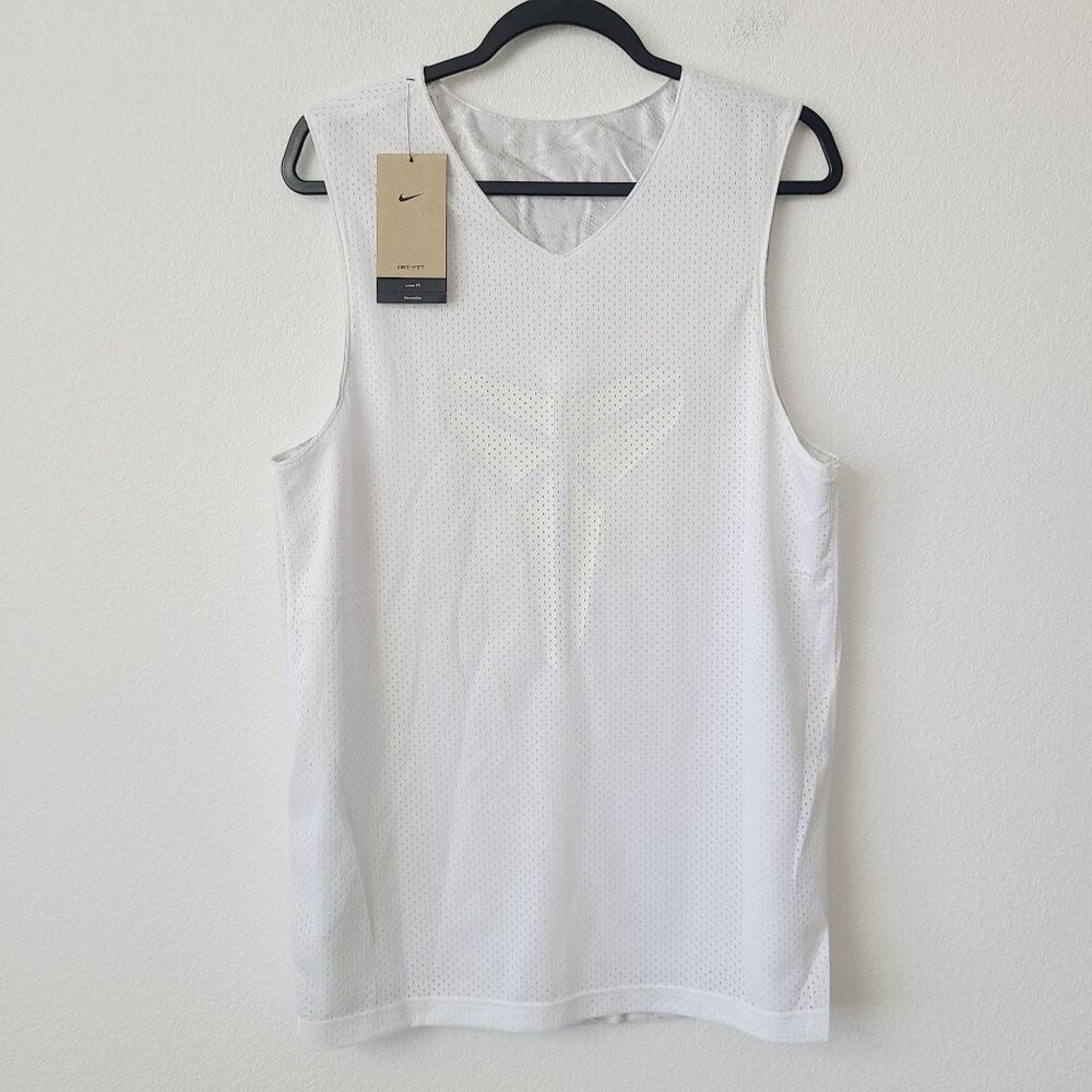 Nike Dri-Fit Kobe Reversible Basketball Jersey FZ0934-100 Size S White